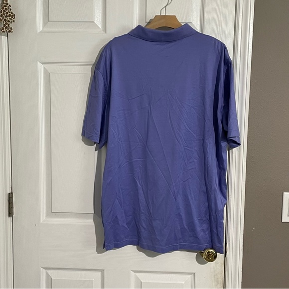 The Masters Polo Shirt Men’s XL 100% Pima Cotton Golf Preppy Outdoor Purple Flag - Picture 6 of 10